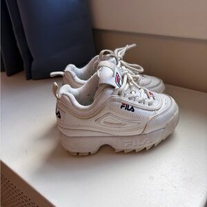 Fila Kids White Disruptor II Sneakers